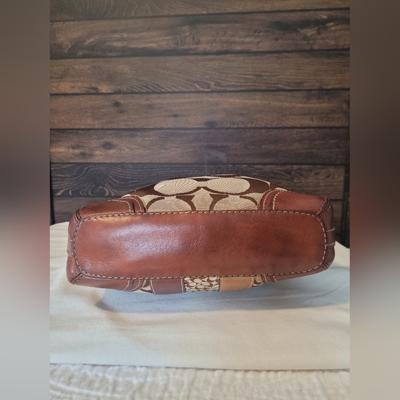 Coach Brown and Tan Crossbody Bag - Picture 5 of 14